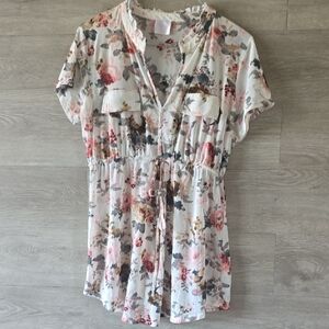 Floral Print Women's Top